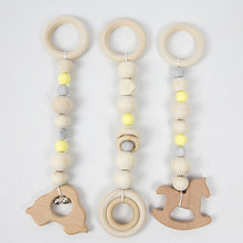 Load image into Gallery viewer, 3 Pcs/set Nordic Baby Gym Frame Game Pendants Sensory Nursery Ring-pull Toy Wooden Clothes Rack Kids Room Decoration Gifts
