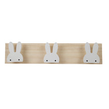 Load image into Gallery viewer, Kids Room Decorative Wooden Hooks White Bunny Dinosaur Natural Wood Hooks For Baby Boys Kids Nursery Room Storage Decoration
