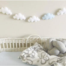 Load image into Gallery viewer, INS Nordic Felt Cloud Garlands String Baby Kids Room Decoration Wall Hanging Ornaments Nursery Decor Party Banner Photo Props
