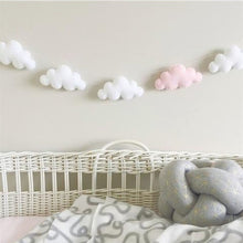 Load image into Gallery viewer, INS Nordic Felt Cloud Garlands String Baby Kids Room Decoration Wall Hanging Ornaments Nursery Decor Party Banner Photo Props
