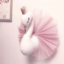 Load image into Gallery viewer, 40CM Golden Crown Swan Doll Flamingo Wall Hanging Decoration Nordic Style Swan Stuffed Toy Birthday Gift Baby Room Nursery Decor
