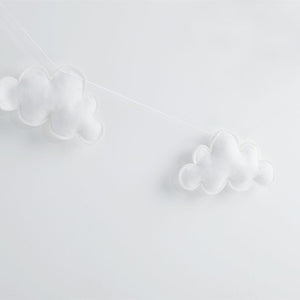 INS Nordic Felt Cloud Garlands String Baby Kids Room Decoration Wall Hanging Ornaments Nursery Decor Party Banner Photo Props