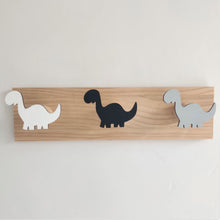 Load image into Gallery viewer, Kids Room Decorative Wooden Hooks White Bunny Dinosaur Natural Wood Hooks For Baby Boys Kids Nursery Room Storage Decoration
