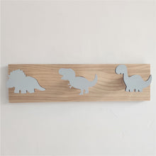 Load image into Gallery viewer, Kids Room Decorative Wooden Hooks White Bunny Dinosaur Natural Wood Hooks For Baby Boys Kids Nursery Room Storage Decoration
