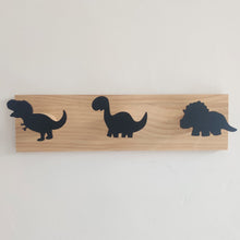 Load image into Gallery viewer, Kids Room Decorative Wooden Hooks White Bunny Dinosaur Natural Wood Hooks For Baby Boys Kids Nursery Room Storage Decoration
