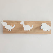 Load image into Gallery viewer, Kids Room Decorative Wooden Hooks White Bunny Dinosaur Natural Wood Hooks For Baby Boys Kids Nursery Room Storage Decoration
